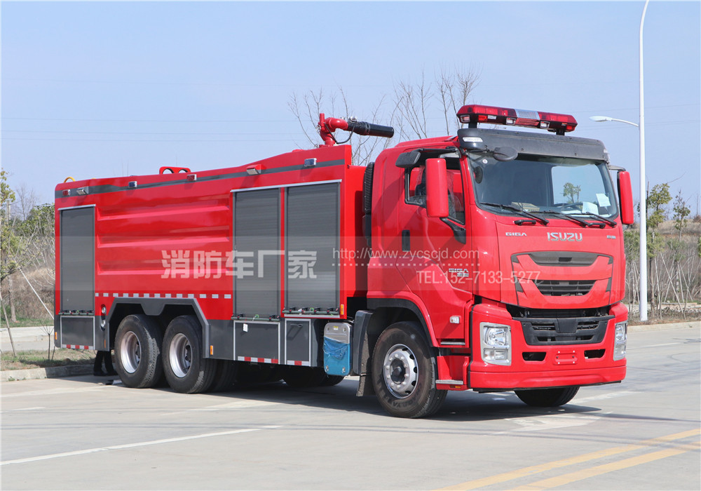 五十鈴后雙橋干粉泡沫聯用消防車 五十鈴后雙橋干粉泡沫聯用消防車