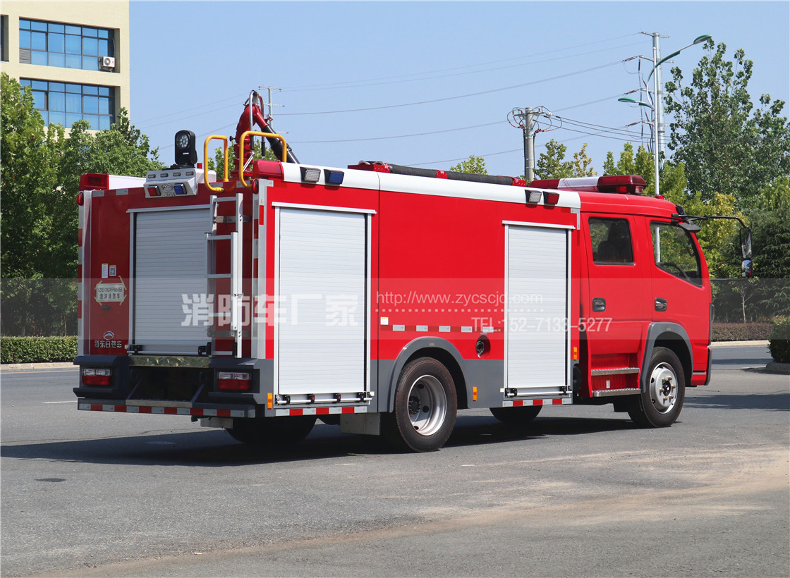 東風5噸水罐消防車高清圖片 東風5噸水罐消防車高清圖片